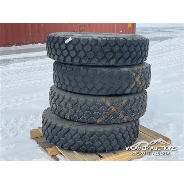 (4) MICHELIN 11.00R20 TRUCK TIRES
