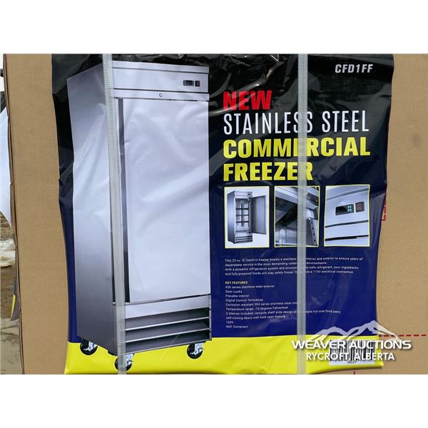 STAINLESS STEEL ROLLING COMMERCIAL FREEZER