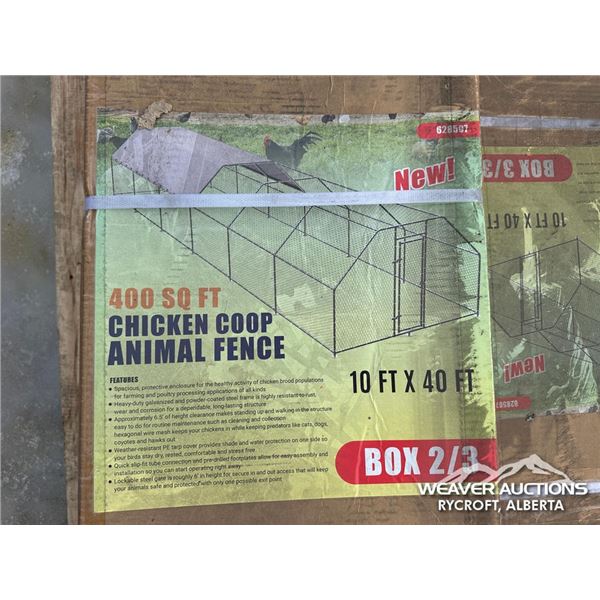 10 X 40 FT. CHICKEN COOP