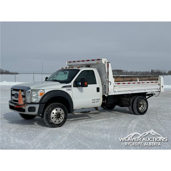 2012 FORD F550 R-CAB S/A DUMP TRUCK