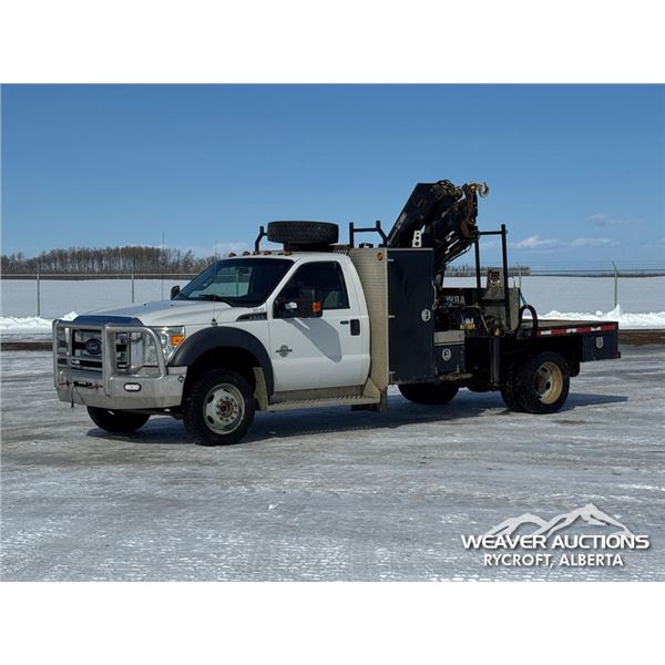 2014 FORD F550 XLT SINGLE CAB BOOM TRUCK