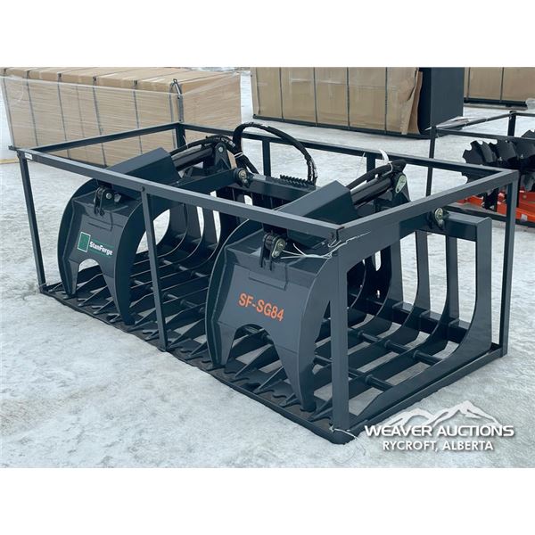 TMG 84 IN. SKID STEER ROCK SKELETON GRAPPLE