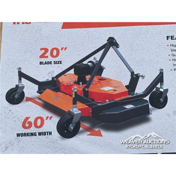 TMG 60 IN. TOW-BEHIND 3 PT HITCH FINISH MOWER