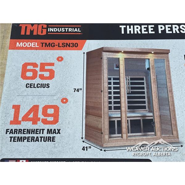 TMG INDOOR THREE PERSON INFRARED SAUNA ROOM