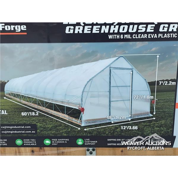 TMG 12 X 60 FT. TUNNEL GREENHOUSE