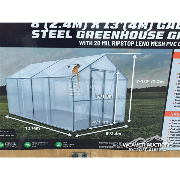 TMG 8 X 13 FT. GREENHOUSE