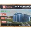 Image 6 : TMG 20 X 20 FT. METAL GARAGE SHED
