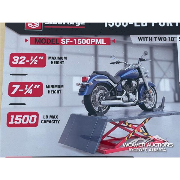 TMG 1500 LB. PORTABLE MOTORCYCLE/ATV LIFT