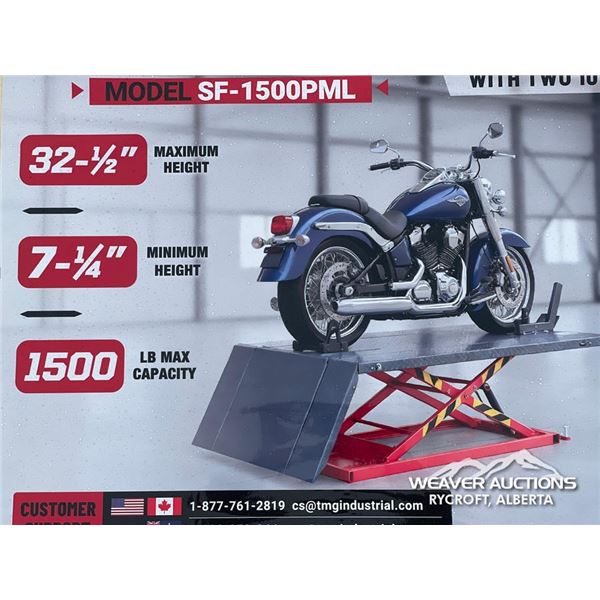 TMG 1500 LB. PORTABLE MOTORCYCLE/ATV LIFT