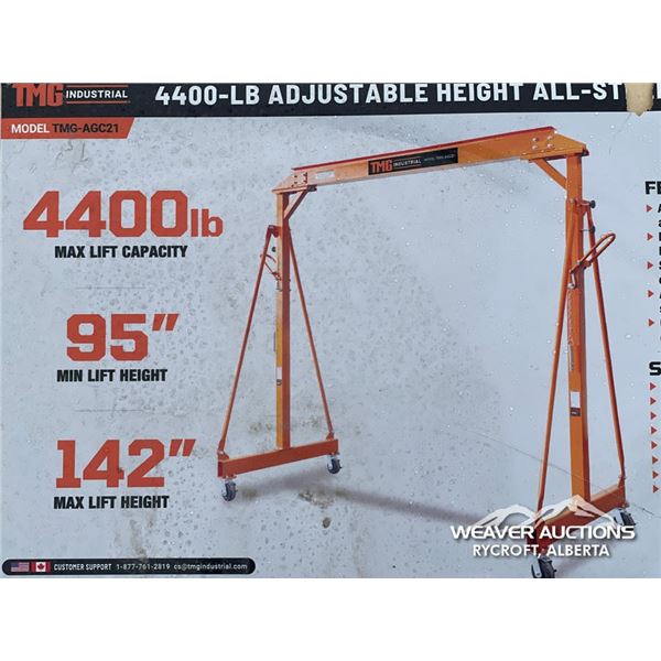 TMG 4400 LB. ALL STEEL GANTRY CRANE