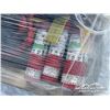 Image 10 : QTY OF FIRE EXTINGUISHERS W/HELMETS & SHOP TOOLS