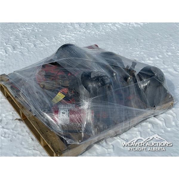 QTY OF FIRE EXTINGUISHERS W/HELMETS & SHOP TOOLS