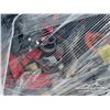 Image 6 : QTY OF FIRE EXTINGUISHERS W/HELMETS & SHOP TOOLS