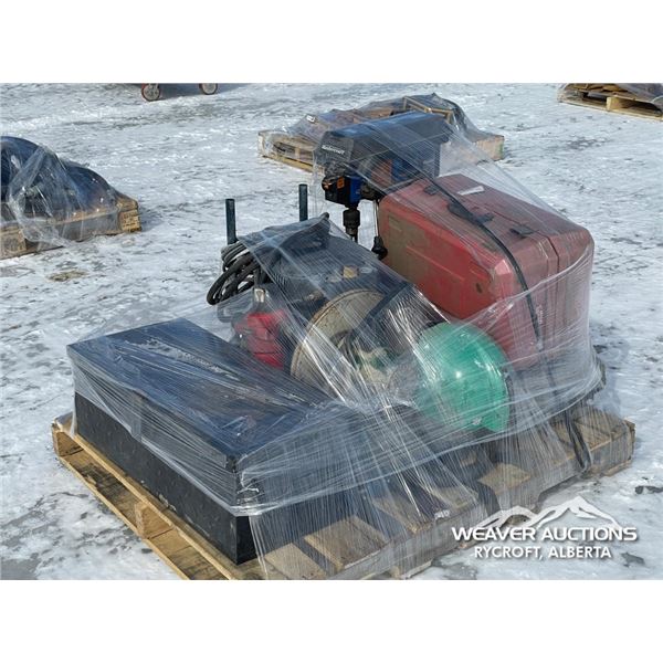 MASTERCRAFT DRILL PRESS W/TOOL BOXES & SHOP TOOLS