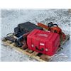 Image 1 : MILWAUKEE TOOL BOX W/GREASE GUNS & CHAIN SAW