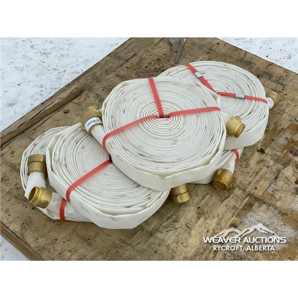 (5) ROLLS OF 75 FT. X 1 1/2 IN. FIRE HOSE