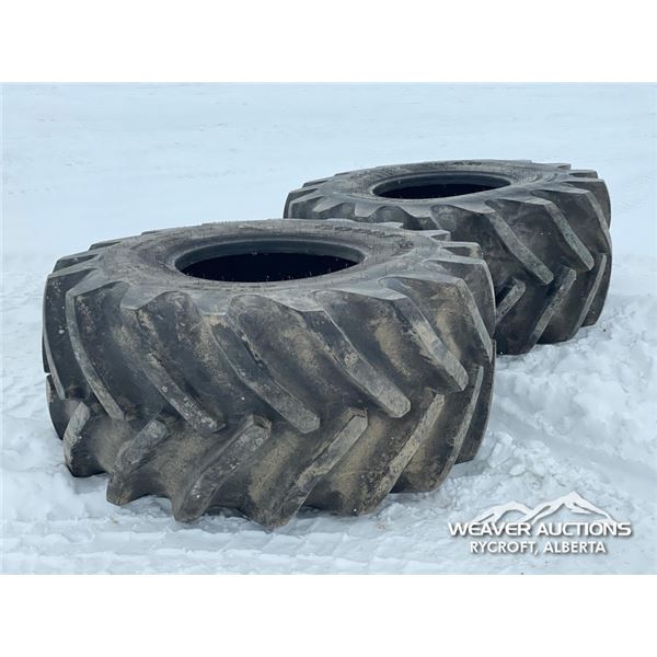 (2) GOODYEAR 28LR26 COMBINE TIRES