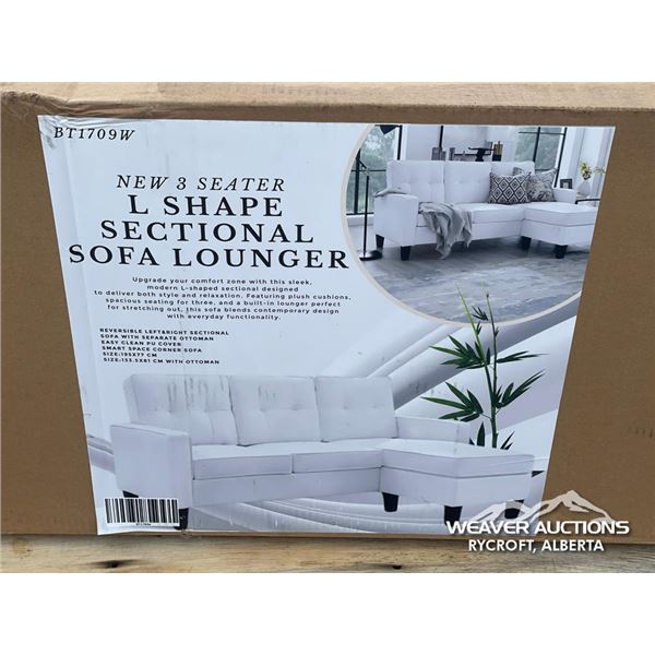 L SHAPE SECTIONAL SOFA LOUNGER