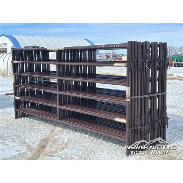(21) 12 FT. HD 6 BAR LIVESTOCK PANELS