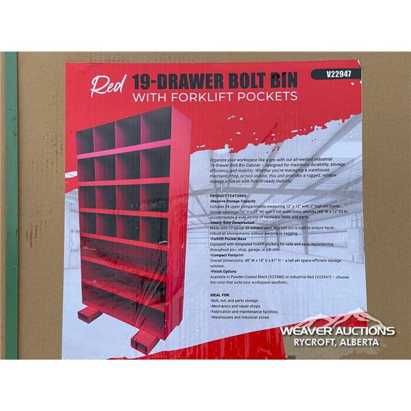 19 DRAWER BOLT BIN