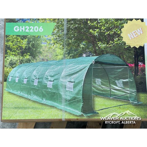 10 X 26 FT. WALK IN TUNNEL GREENHOUSE