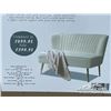 Image 2 : 47 IN. ARMLESS VELVET LOVESEAT SOFA