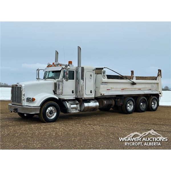 2010 PETERBILT 367 TRI DRIVE SLEEPER DUMP TRUCK