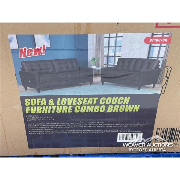 2 SEATER SOFA & LOVESEAT FURNITURE COMBO