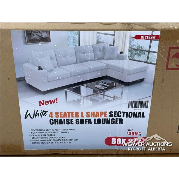 4 SEATER L SHAPE SECTIONAL SOFA