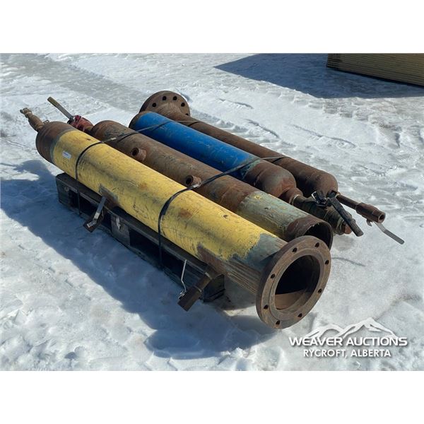 (4) MISC PIPE FLANGES