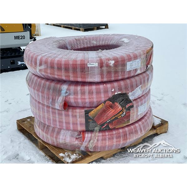 (4) ROLLS OF 100 FT. PVC AIR SEEDER HOSE
