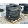 Image 1 : (4) 11R24.5 TRUCK TIRES