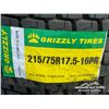 Image 5 : (4) GRIZZLY 215/75R17.5-16 PR TIRES