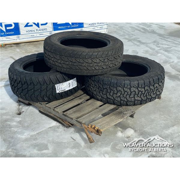 (3) MISC TIRES TO FIT 20 IN. RIM