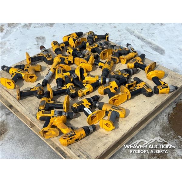 QTY OF DEWALT DRILLS