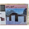 Image 1 : 42 X 30 FT. TRIPLE GARAGE METAL SHED