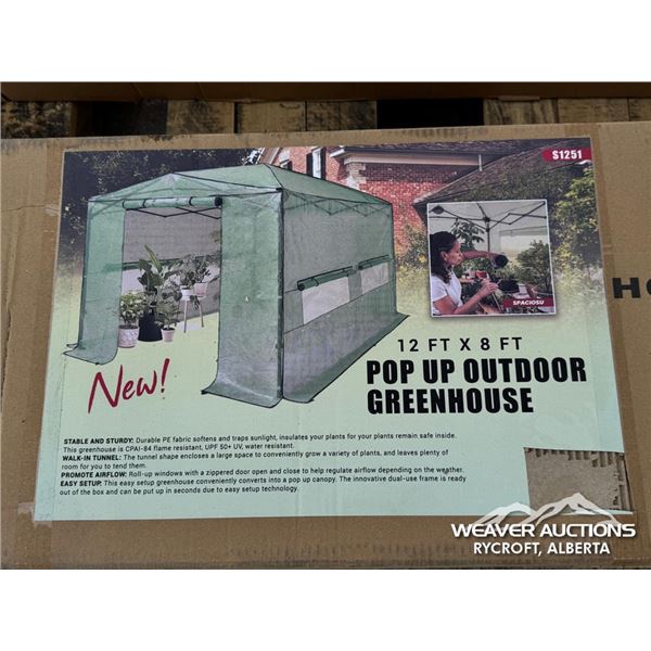 8 X 12 FT. POP UP OUTDOOR GREENHOUSE