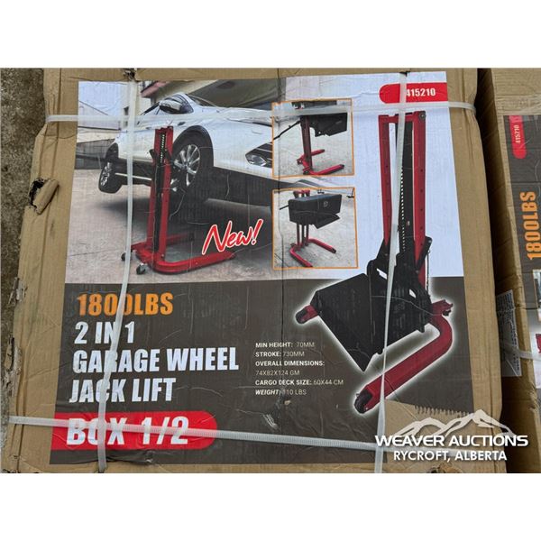 1800 LBS 2 IN 1 GARAGE WHEEL JACK LIFT