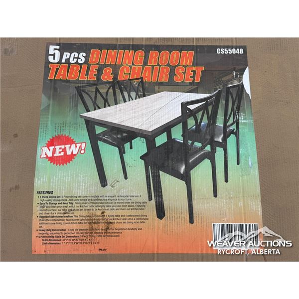 5 PCS DINING ROOM TABLE & CHAIR SET