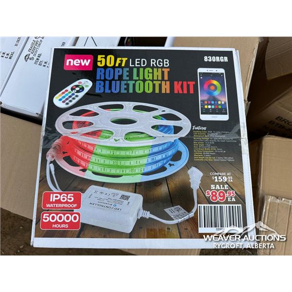 (6) BOXES OF 50 FT. LED RGB ROPE LIGHTS