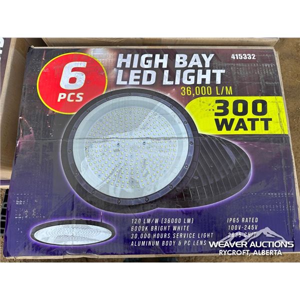 (36) 300W HIGH BAY LED LIGHTS