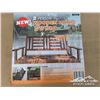 Image 1 : (2) 2 PERSON WOODEN PATIO SWING SETS