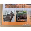 Image 2 : (2) 2 PERSON WOODEN PATIO SWING SETS