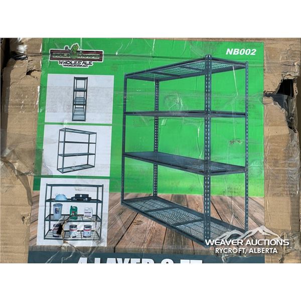 4 LAYER 6 FT. STEEL RACKING