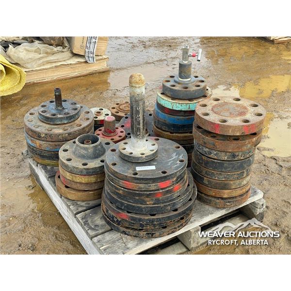 QTY OF ASSORTED PIPE FLANGES