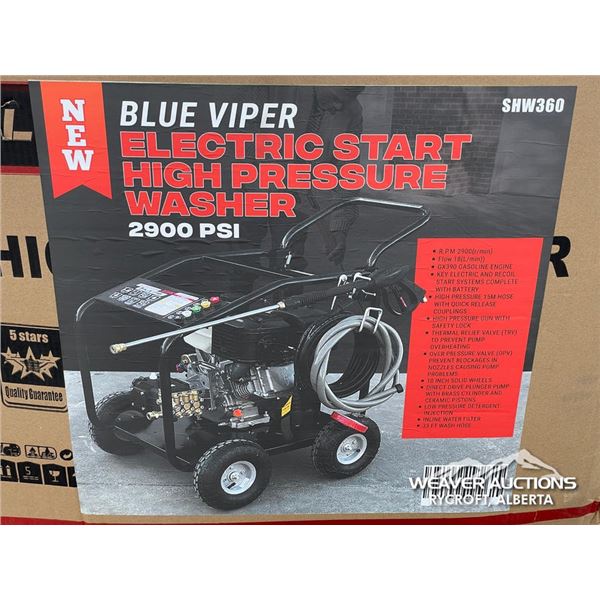 BLUE VIPER SHW360 ELECTRIC START PRESSURE WASHER