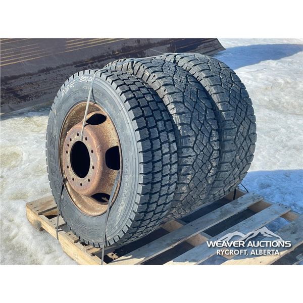 (3) MISC TIRES & (2) RIMS