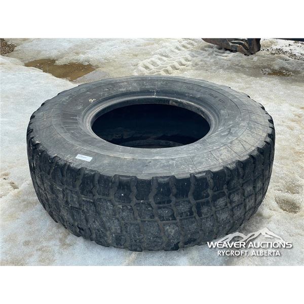 (1) MICHELIN 17.5R25 GRADER TIRE