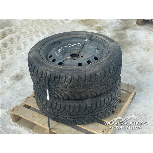 (2) HANKOOK 215/55R18 TIRES & RIMS