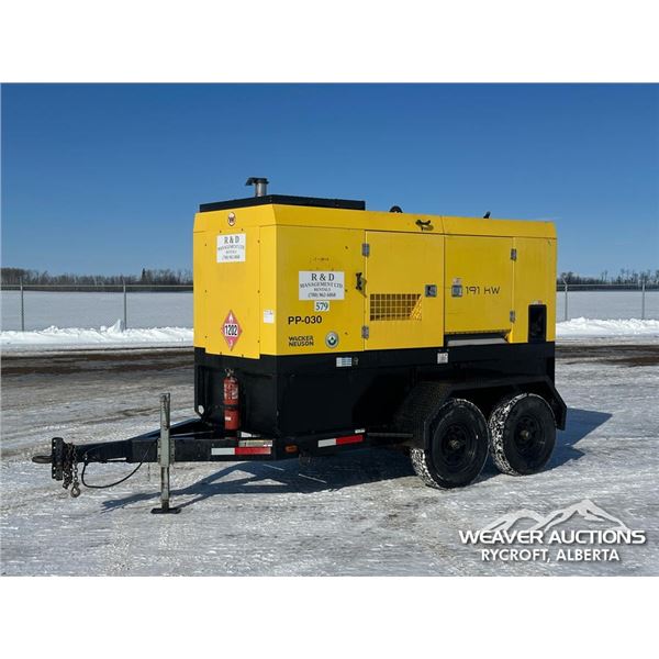 2014 WACKER NEUSON G240 191 KW T/A GENERATOR